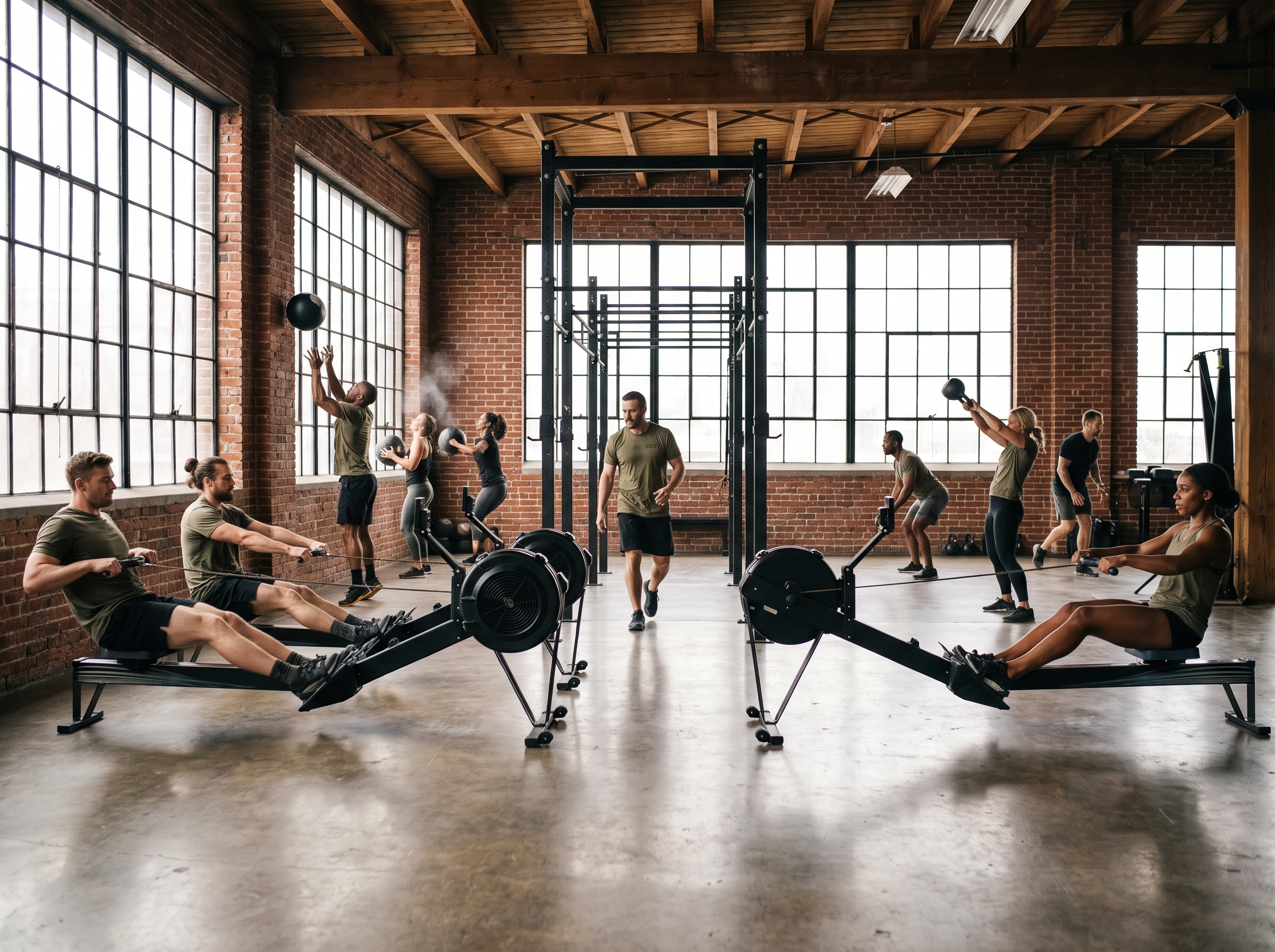 A full class mid-workout at Zogreo Fitness